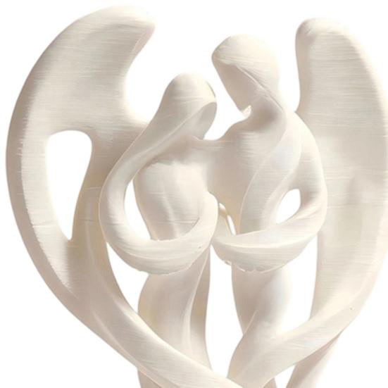 Ornamenti Angelo Madre e Figlio Stampati 3D Linee Lisce Statuetta Decorativa Compatta Simboleggiante Protezione E Compagnia Statua