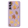 For Samsung Galaxy A16 5G/4G Case Maple Leaves Pattern Printing Straight Edge TPU Phone Back Cover