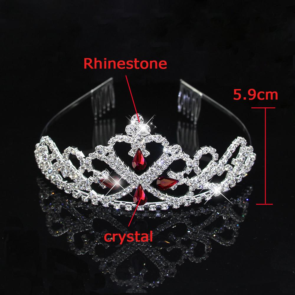 Ainameisi New Blue Crystal Tiara Wedding Crown Headband Women Girls Rhinestone Pageant Party Bridal Hair Jewelry Accessories