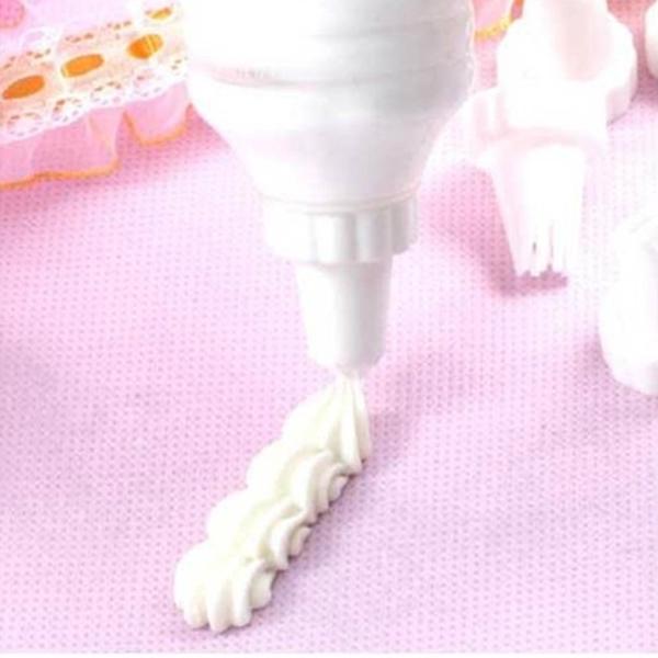 Set Di 8 Ugelli Per Siringa Decorazione Torte – Beccucci In Plastica Per Crema, Glassa E Pasticceria, Dispenser Per Decorazioni Fai-da-Te - 6