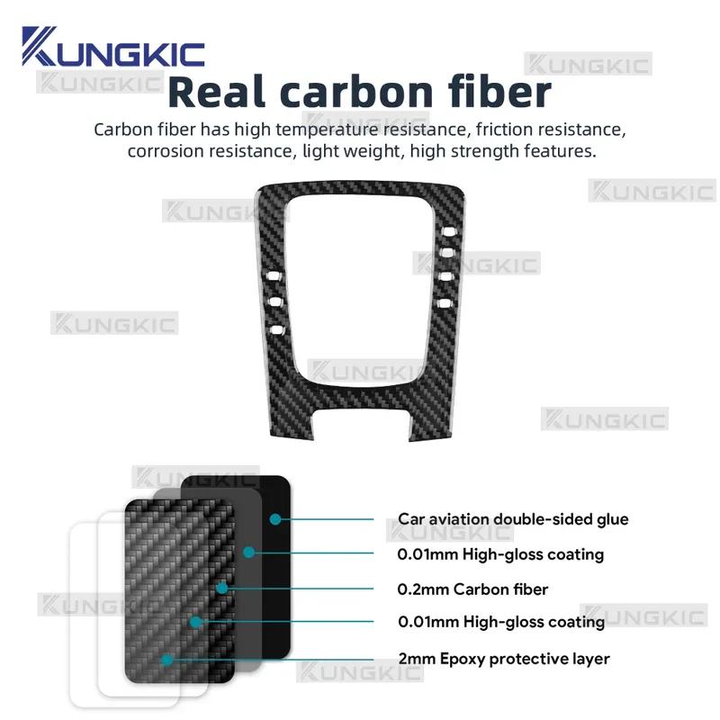 Real Soft Carbon Fiber For Porsche 718 2016 2017 2018 2019 2020 2021 2022 LHD RHD Car Gear Shift Panel Frame Trim Sticker.