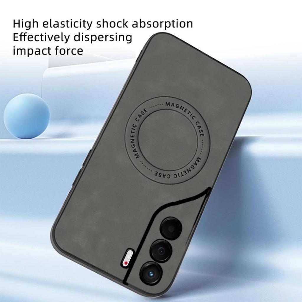 Premium Retro Leather Grain TPU Case for TECNO CAMON 40 Pro 4G,40 Pro 5G Anti‑Drop Business Phone Shell