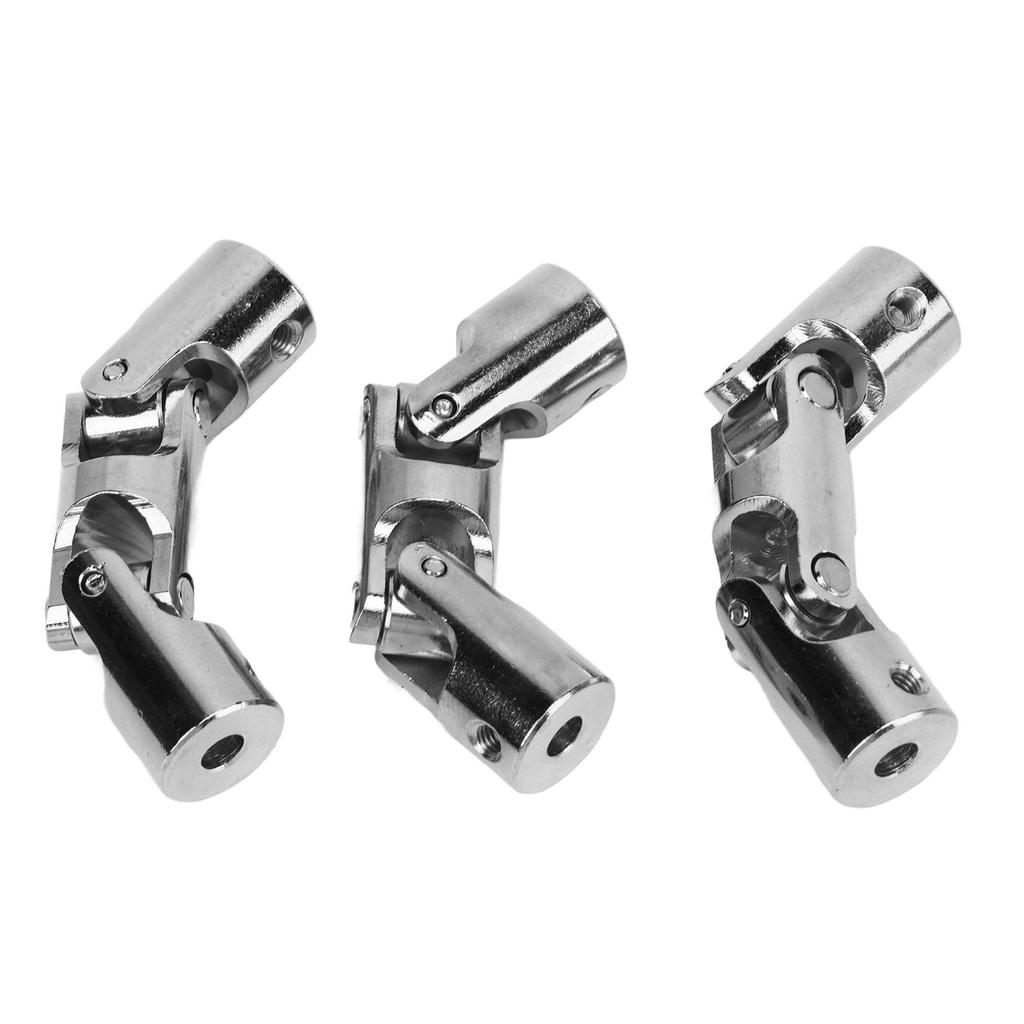 3 Stück 3 Gelenk Lenkwellenkupplung Stahl 4mm auf 4mm Drehbar Universalkupplung für RC