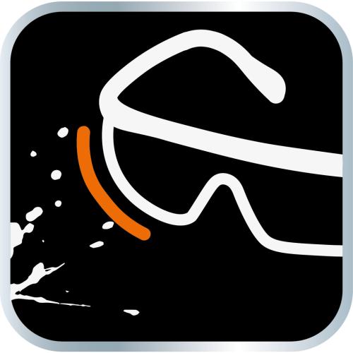 Safety glasses, white lenses, adjustable temples