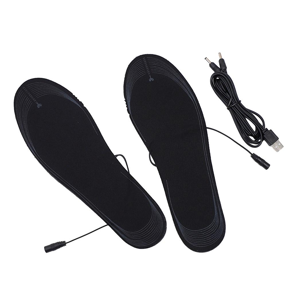 Unisex Sports Heating Insoles Cuttable Heated Shoes Pad Adjustable Temperature Multifunctional for Winter Fishing Hiking Camping