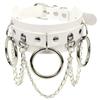 Stainless Steel Pu Leather Choker Necklace Pendant Collar For Women Goth Punk Chain Sexy Chocker Necklaces Bondage Gift