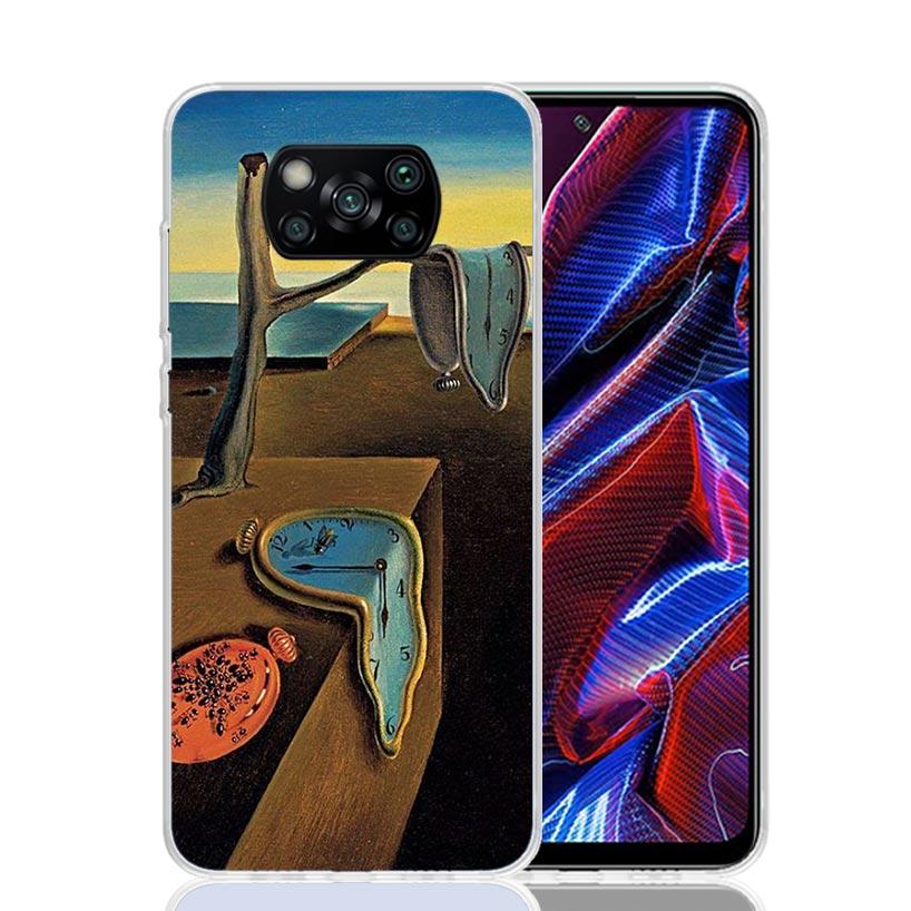 

Salvador Dali Art Phone Case For Xiaomi Poco X7 X6 X5 Pro F7 Ultra Redmi 15C 15 13 13C 12 12C 10 10A 10C 9 9A 9C 9T Cover Poco X Redmi 10A