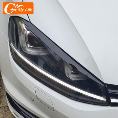 Color My Life for Volkswagen VW Golf 7 MK7 GTI Headlight Trim Lamp Eyebrow Headlight Cover Trim Decoration for Golf7 GTi