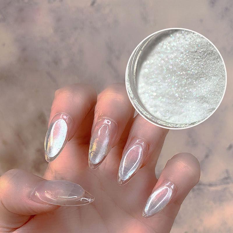 1 PC Nail Glitter Powder Dust Nail Glitter Flakes Mirror Or Flaky Effect Shining Powders Dust 3D Nail Art Decoration