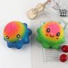 Kawaii Colorful Octopus Cure Stress Decompression Vent Girl Kids Toy Tpr Fidgeting Toy Stress Ball Party Game Birthday Present