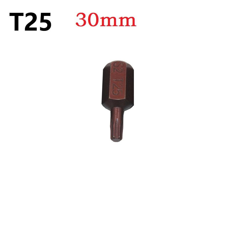1PC Torx Star Screwdriver Bits 30mm/75mm Hex Shank T20/T25/T30/T40/T45/T50/T55 Impact Driver Magnetic Anti Slip Electric Hex