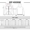 Men Women Streetwear Hoodie Zip Up Graphic Print Loose Fit Casual Sweatshirt Youth