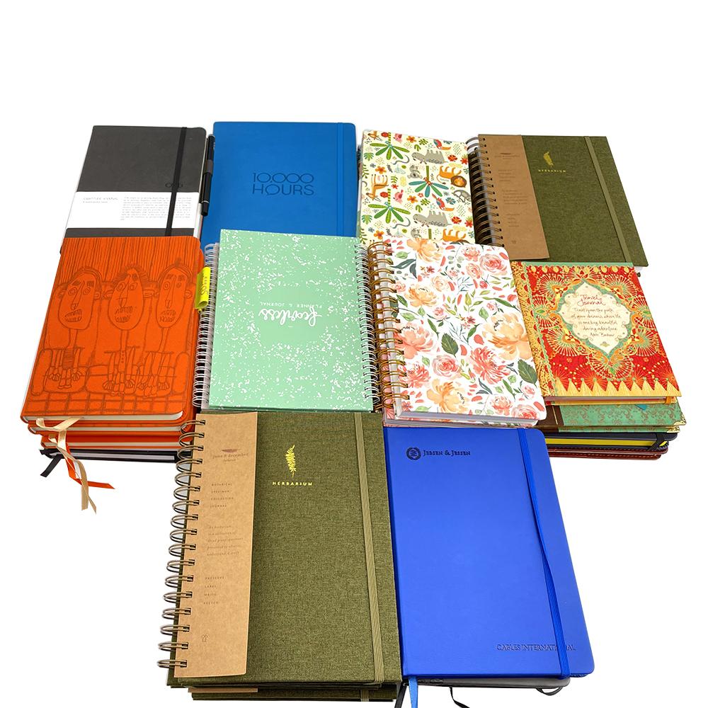 High Quality Notebook Printing Custom Lined Personalized Printed PU Leather Custom A5 Notebook (as the picture,A5 A4 A6 B5&LINES)