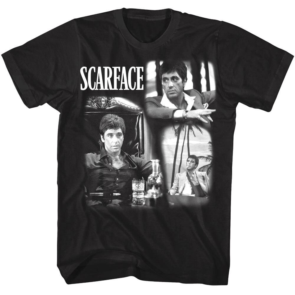 Scarface Tony Montage Men T Shirt Cuban Mafia Movie Al Pacino Collage S
