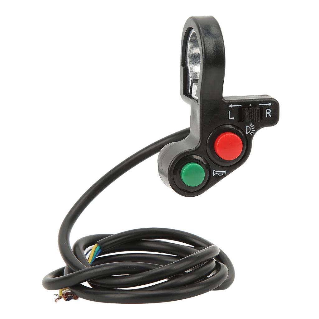 Motorcycle Handlebar Horn Turn Signal Head Light Beam Kill Switch 3 In 1 Button Scooter Motor Power Switch