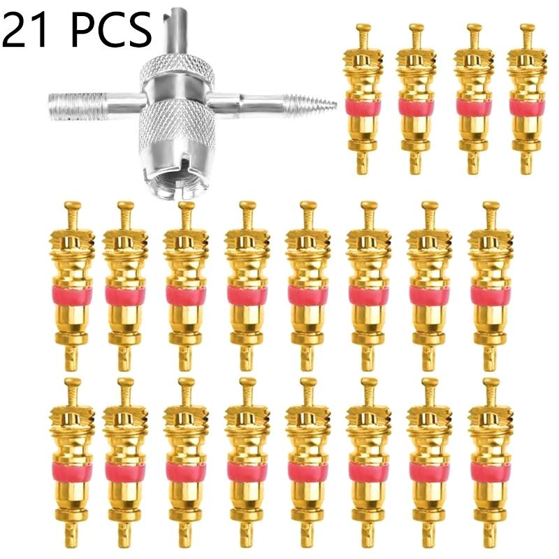 1 Set Bil Däckventil Kärna Borttagningsverktyg Insats Borttagningsverktyg För Bil Cykel Motorcykel Hjul Ventil Kärna Nyckel Skruvmejsel