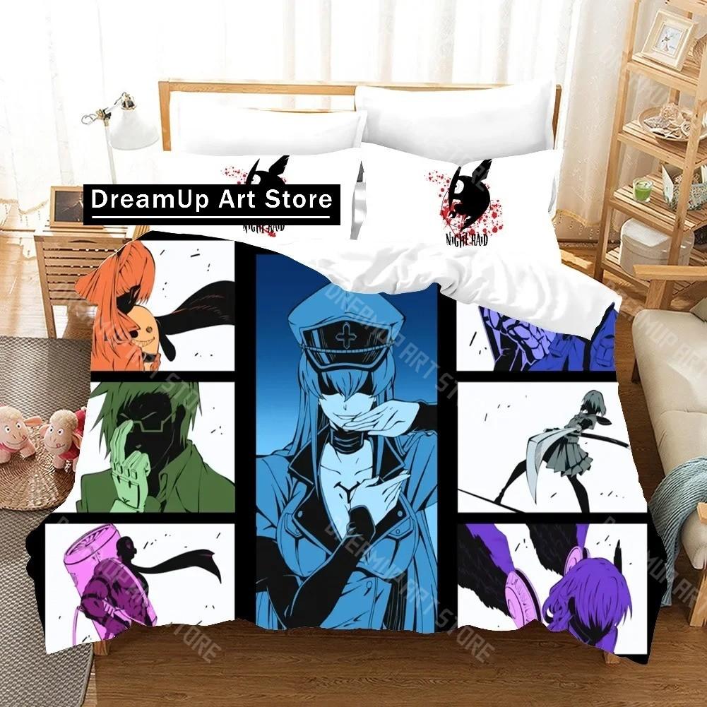3D Printed Akame ga Kill Anime Bedding Set for Boys Girls Duvet Cover Pillowcase Twin Queen King Full Single Double Sizes