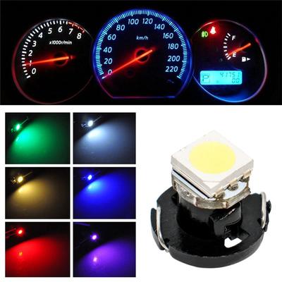 10 sztuk T4.7 T4 5050 SMD LED Neo Wedge Deska rozdzielcza Zestaw wskaźników Światło Panel samochodowy Modny wskaźnik Speedo Dash Żarówka 7 kolorów #294303