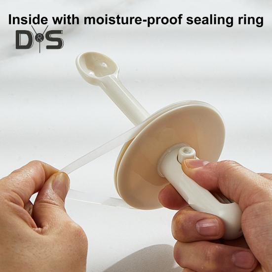 Airtight Glass Spice Jars with Retractable Spoon Leakproof & Moisture-Proof Storage Container for Herbs Salt Pepper Compact Kitchen Organizers for