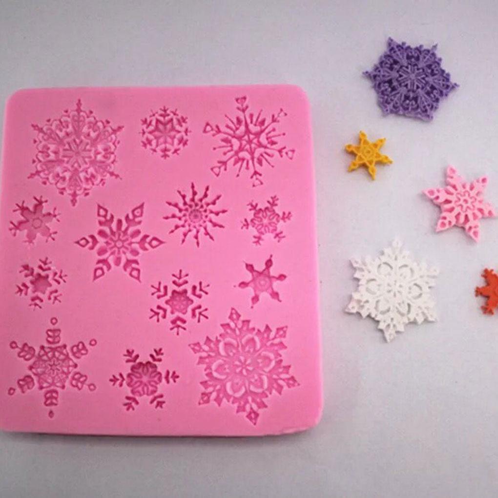 3D Christmas Decorations Snowflake Lace Chocolate Party DIY Fondant Baking Cooking Cake Tools