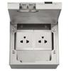 Marble Flat Floor Insert Multifunctional Pure Stainless Steel Power Ground Plug Household Floor Socket Box