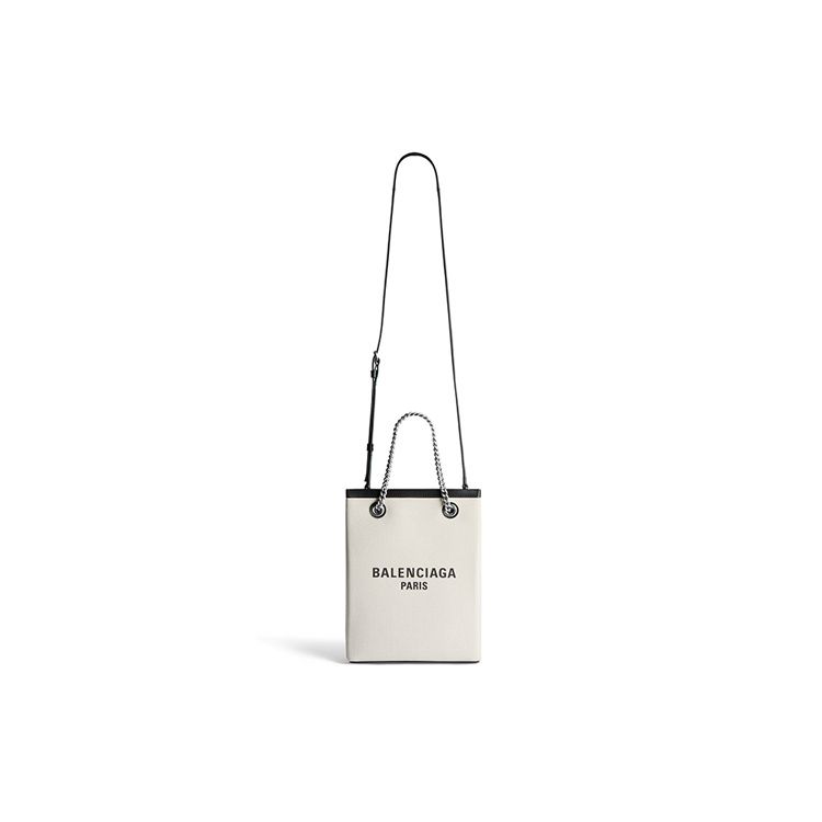 Balenciaga Duty Free Phone Holder Crossbody Bag Natural Women Bags Cream 761303-2AAOK-9260