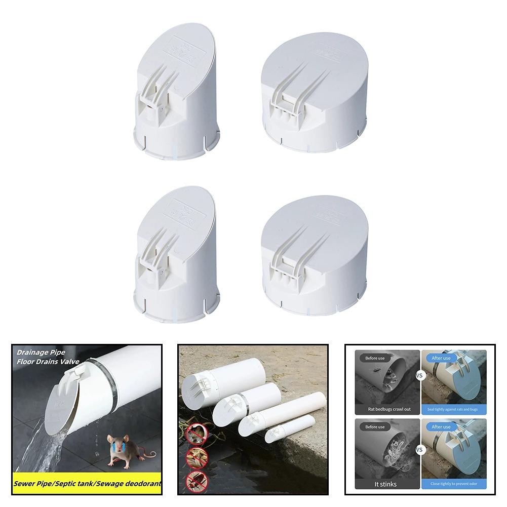 Drain Pipe Filter Cover with Anti Stink and Drainage Functions for Outdoor Use Compatible with Various Rainwater Pipe Sizes