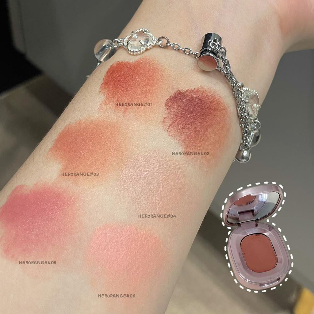 Herorange Silky Satin Multi-Use Cream, Delicate Texture, Long-Lasting, Non-Smudging, Three-In-One for Lips, Cheeks, and Eyes, Suitable for All Skin