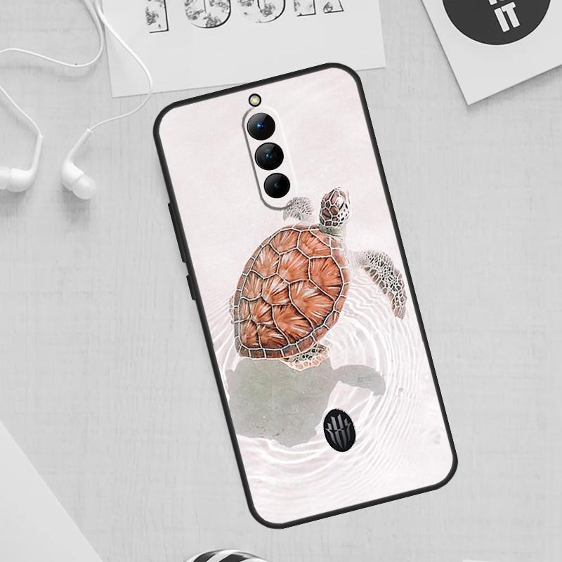 warming green turtles Case For ZTE Nubia Red Magic 10S 8S 9S 8 9 11 Pro Plus 6 7 6S 7S 6R For RedMagic 10 Air Cover
