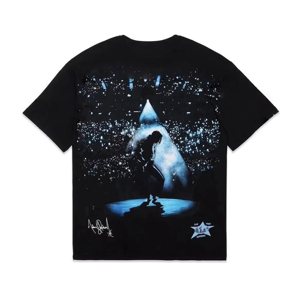 2026 HOT SALE Black or White - Michael Jackson MJ New Men's T-Shirt Unisex O-Neck Cotton Short Sleeve Women Oversized Y2k Popular Fashion Tee Top