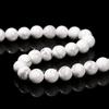 Natural Stone White Turquoise Beads Round Loose Spacer Howlite For Jewelry Making Handmade Bracelet Diy Necklace Accessory 15"