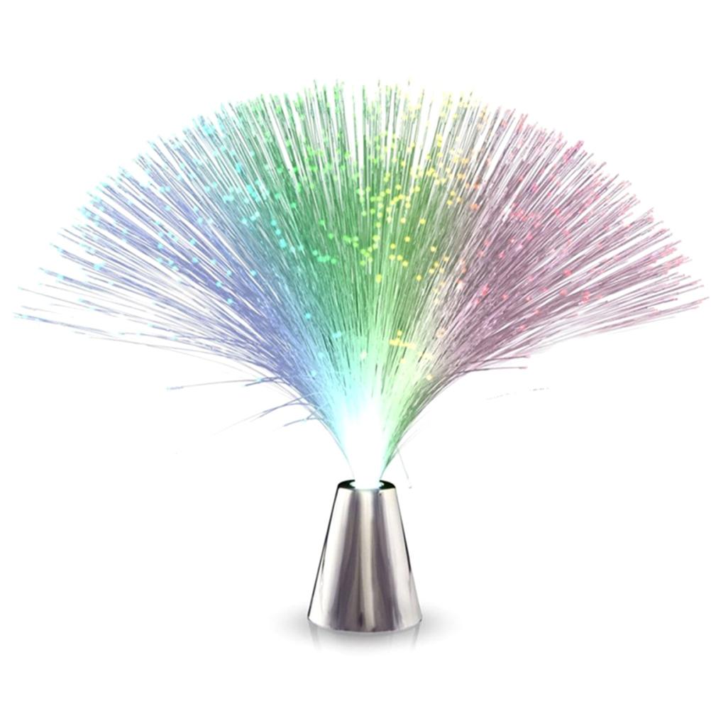 Led Color Changing Fiber Optic Fountain Night Light Lamp Home Decoration Luminous Toys