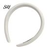 Korean Style Headband Women Comfortable Fit Thickened Sponge Filling Hair Hoop Non-strangling Candy Color Head Shape Fitting Accessory Padded