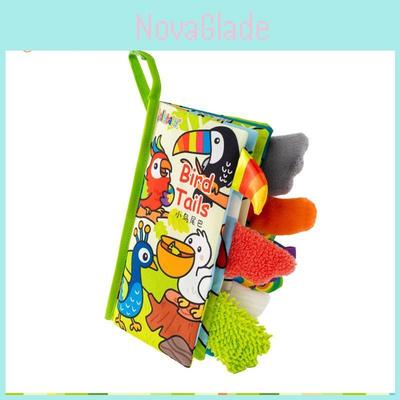 Baby Bird Tail Plush Book With Washable Material For Early Education And Sensory Development