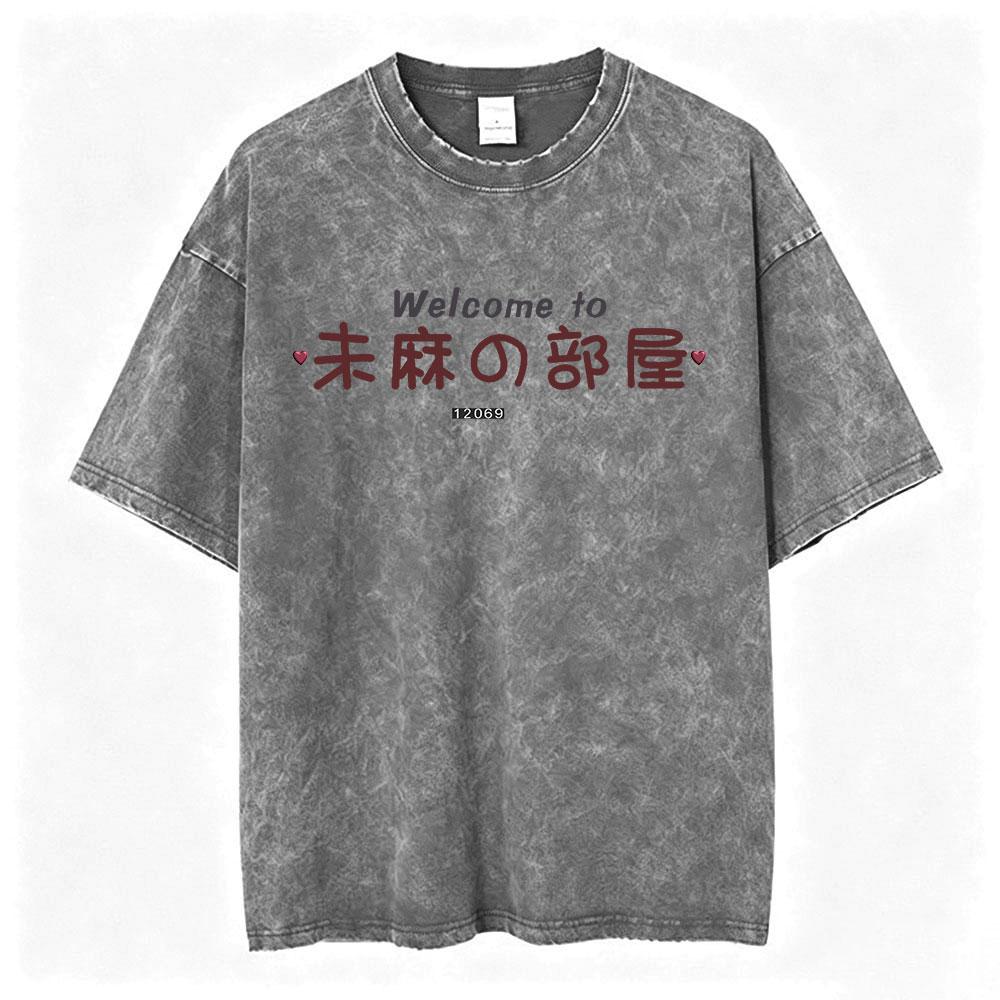 Vintage Washed Anime Perfect Blue A Satoshi Kon Film Mima Kirigoe TShirts Mens Women Fashion Oversized Short Sleeve T Shirts