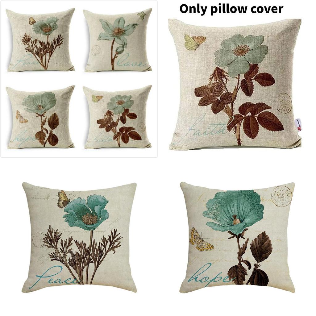 Fronha de Borboleta Floral Para Decoração de Sala de Estar Com Material de Poliéster Para Uso Doméstico