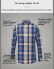Men's Slim Fit Non-Iron Plaid Cotton Shirt - Long Sleeve, Spring Casual Style