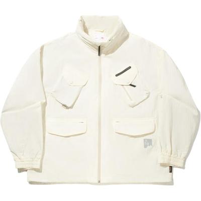 Li Ning Fashion Loose Sports Stand Collar Zipper Jacket Men Jacket AJDV309-1