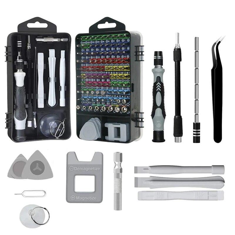 

Набор прецизионных отверток 117 в 1 с цветовой кодировкой Torx Phillips, магнитная отвертка, многофункциональный инструмент для ручного ремонта