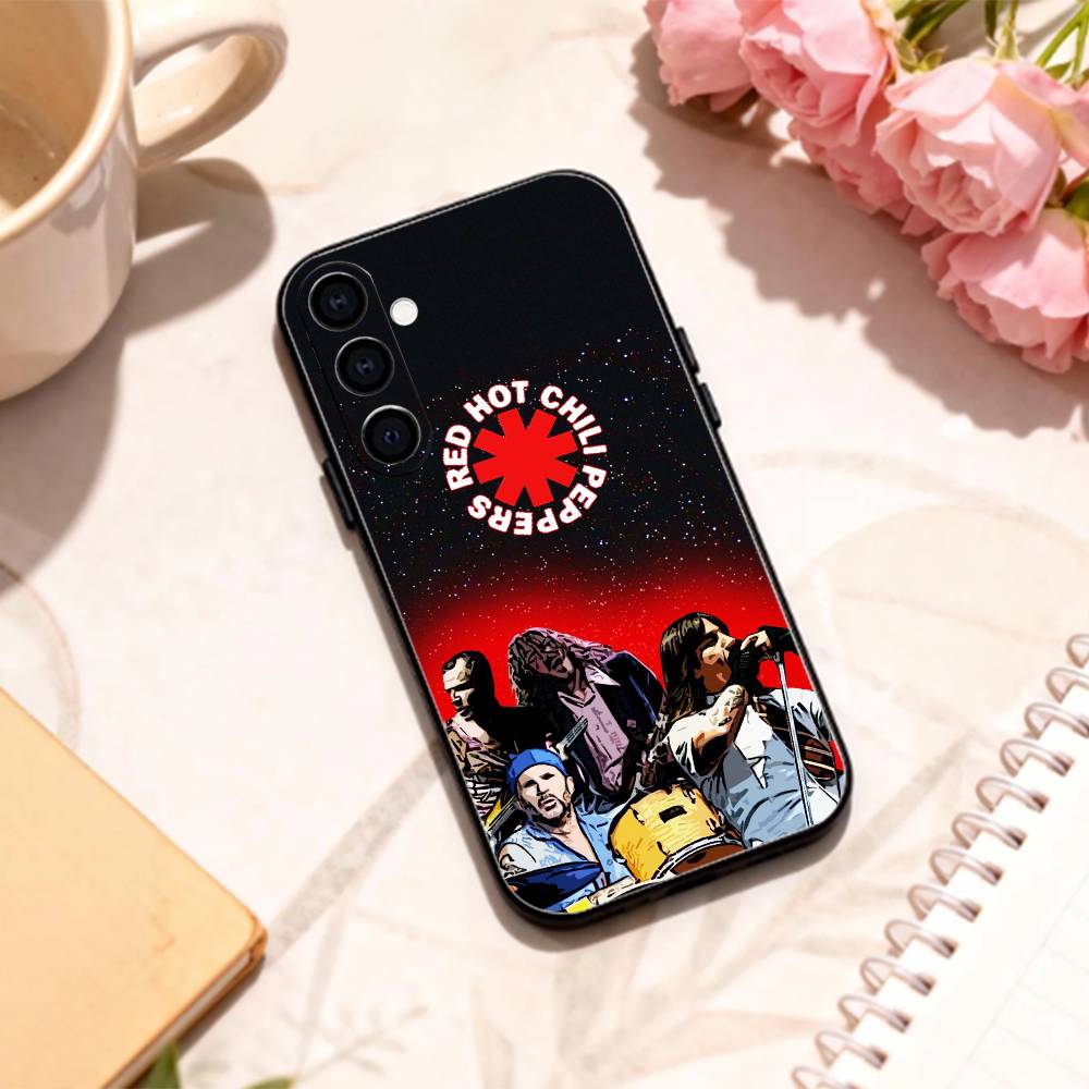 Funk Rock Red Hot Chili Peppers phone Case For Samsung Galaxy A73,A72,A71,A70,A53,A52,A51,Others Soft Black Shell