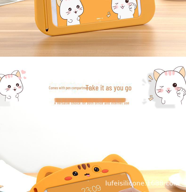 "Silikon-Schutzhülle für iPad Air 4/10,9 Zoll Pro 11 mit Stifthalter"