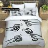 Beautiful Wine Glass Print Sheet Quilt Covers Bedding Dormitory Sheets Three-piece Bedding Set Soft Warm Bedding Set