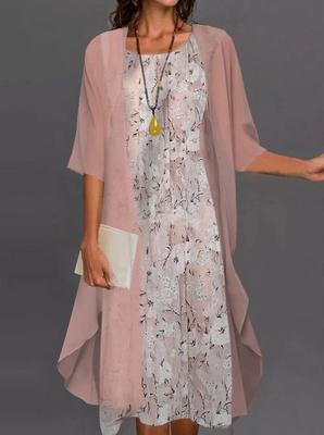 Spring Fashion Elegant Dress Two-piece Long Skirt For Women