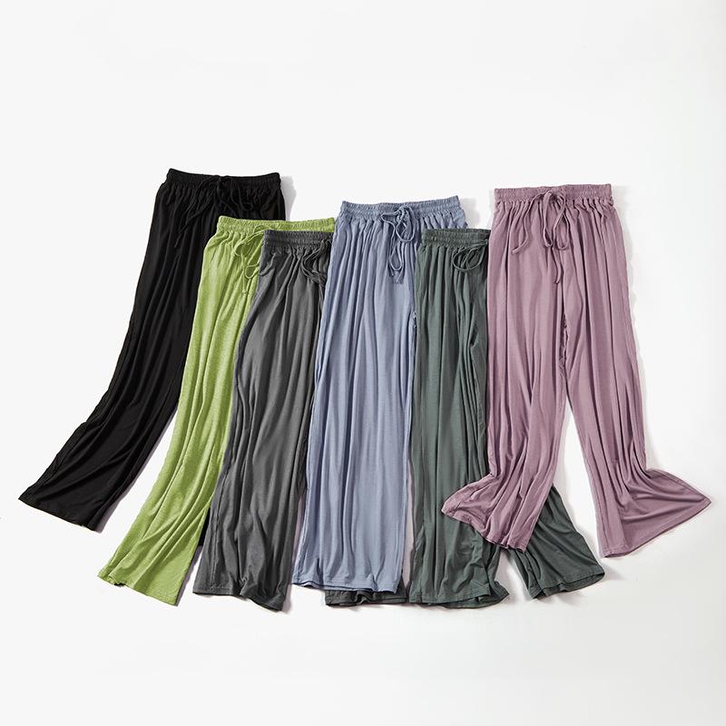Women's High Waist Modal Dance & Yoga Pants - Loose, Straight Leg for Summer Practice