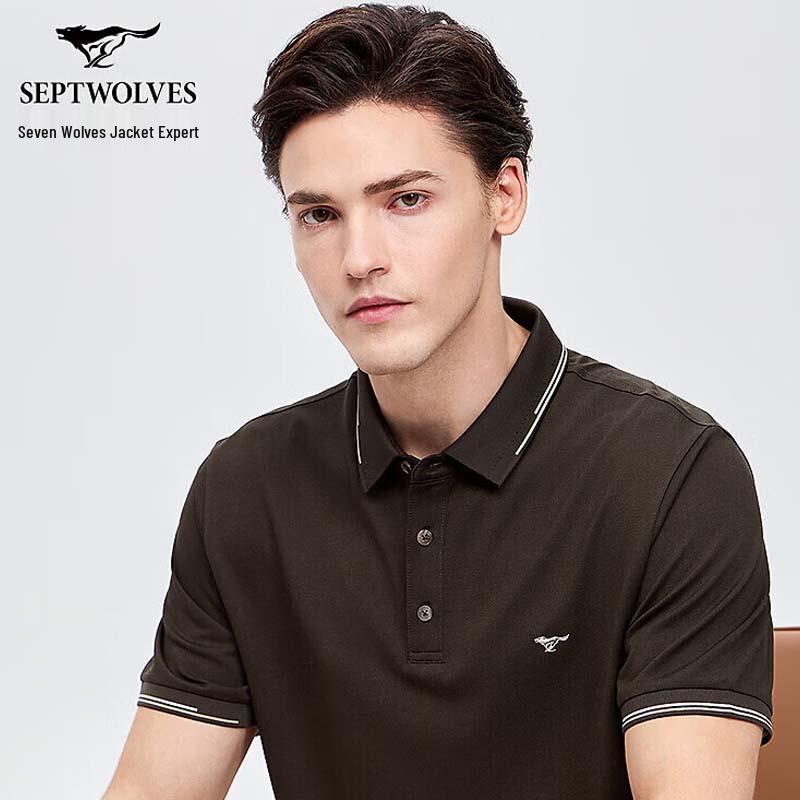 SEPTWOLVES Men s Summer Soft Breathable Short Sleeve Polo Shirt XXXL