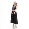 Trendy Summer Oversized Raw Black Denim Cropped Capri Shorts For Women Casual Wide Leg Loose Fit Versatile Slimming FigureFlattering Daily Wear
