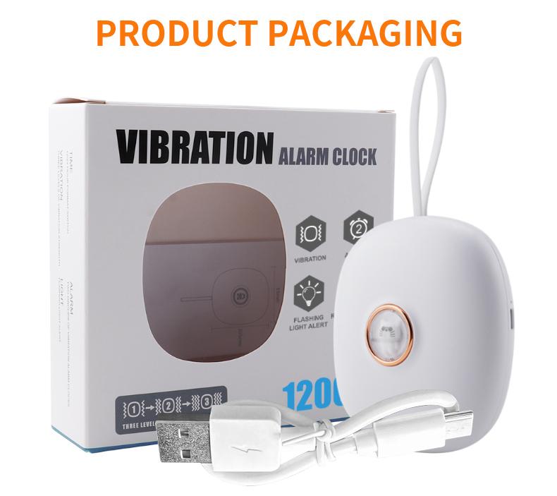 

TS BC680 Silent Vibration Alarm Clock with LED Display 2 Alarms Snooze Portable Clock with Doll Light Students Wake Up белый