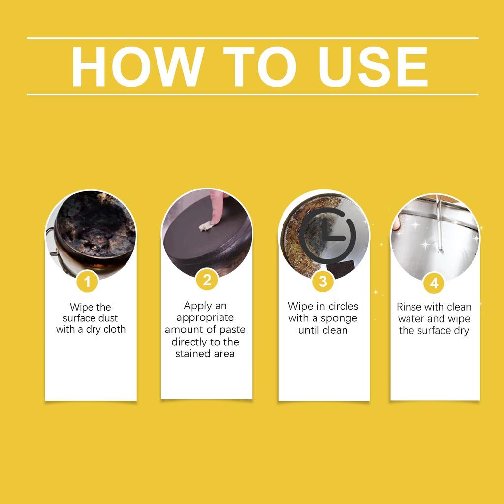 Паста для чищення нержавіючої сталі Полірування олії Кисневий бар'єр Матова Дзеркальна Універсальна Кухня та Ванна Кімната Промислове Обслуговування