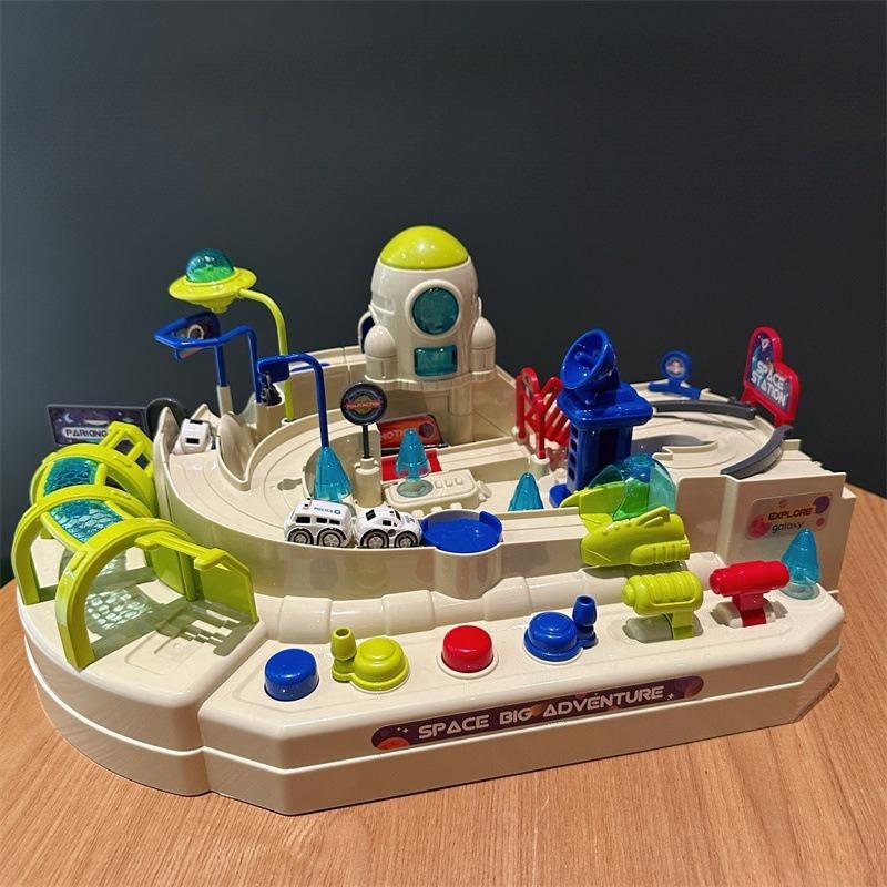 

Межзвездное Космическое Орбитальное Транспортное Средство Гонки на Машинах Строительство Парковка Маленький Поезд Детские Игрушки Для Детей 2-4 Лет Подарки