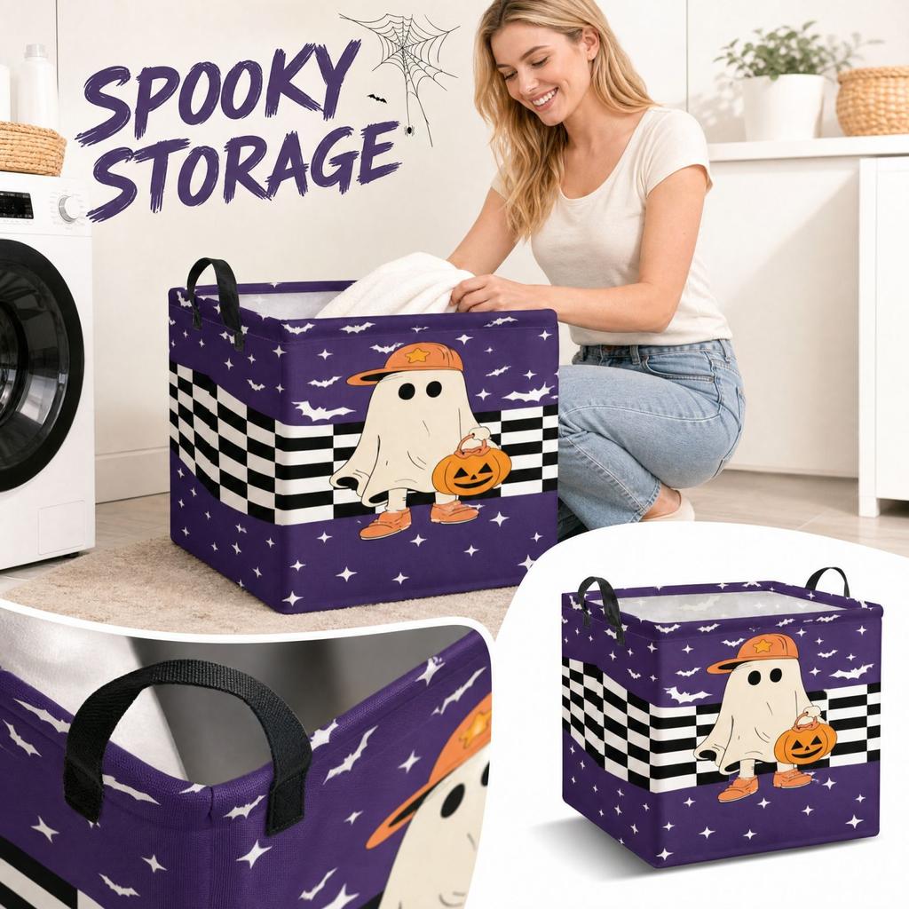 Faltbarer Halloween-Wäschekorb für Badezimmer und Schlafzimmer, Wäschekorb